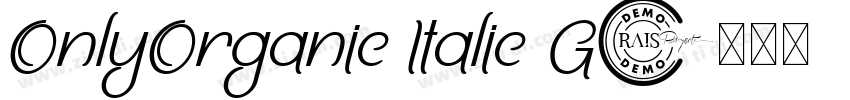 OnlyOrganic Italic G字体转换